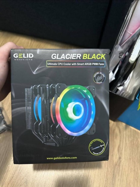 Gelid Solutions Glacier Black processzor ht torony