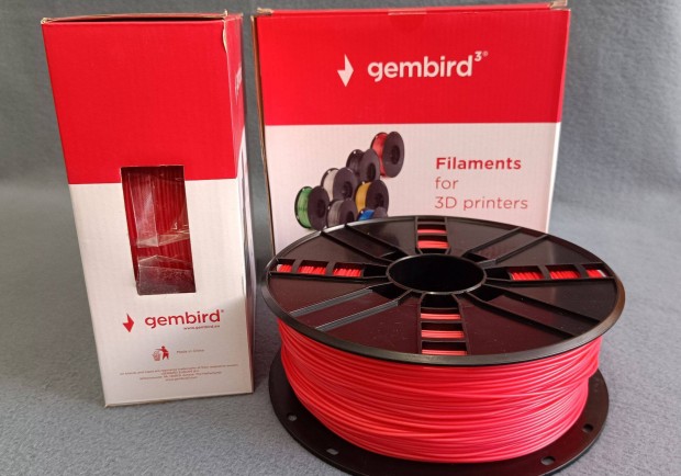 Gembird Hips piros filament 3d nyomtat 2kg 7000Ft