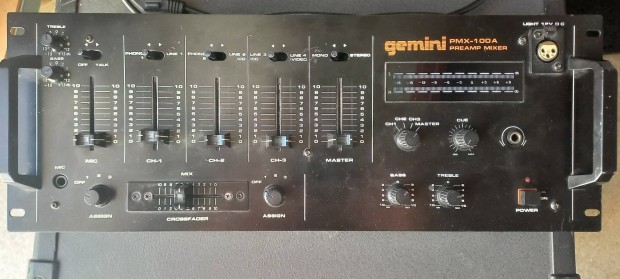 Gemini PMX100A kever, hrom csatorns,  