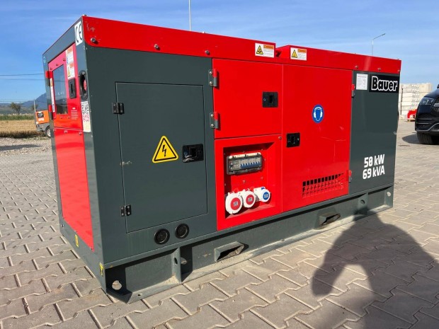 Genertor Bauer GFS-50KW j, hangszigetelt + vide