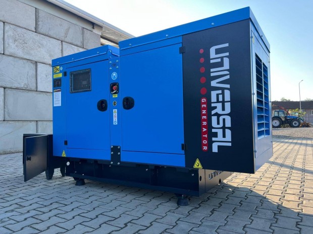 Generátor Universal 77 KVA Új , Automata vezérlés + Video