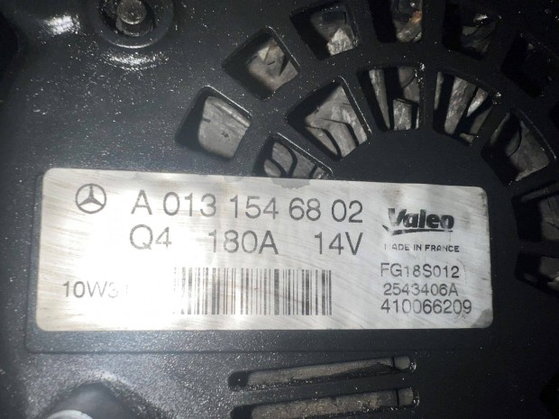 Generator Valeo FG18S012 original parts Mercedes W212 felujitando