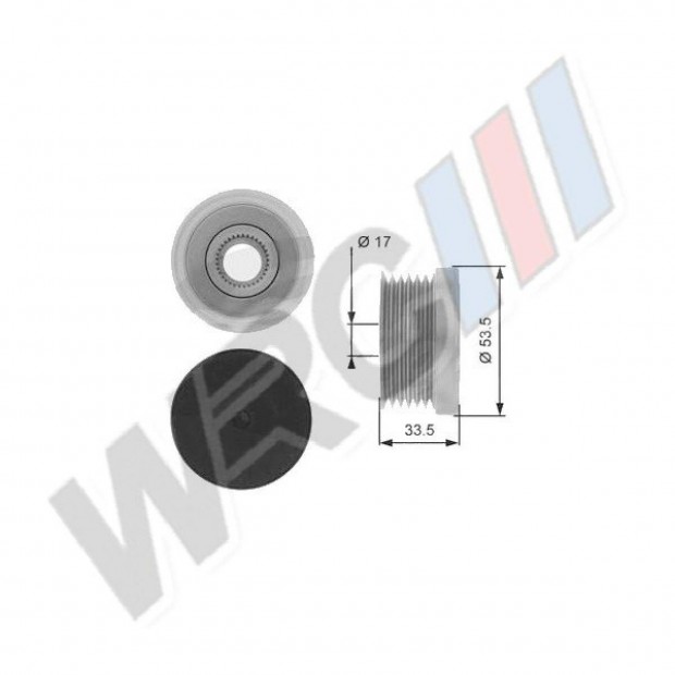 Generátor szabadonfutó BMW 1 3 5 6 7 X1 X3 X5 Z4 Briliance 3 series OA