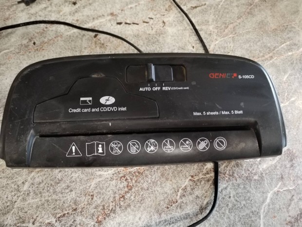 Genie s-105cd irat megsemmist