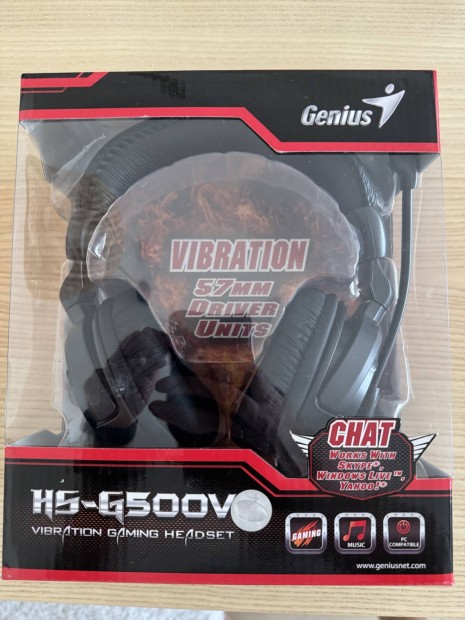 Genius H5-500V vezetkes gamer headset, j