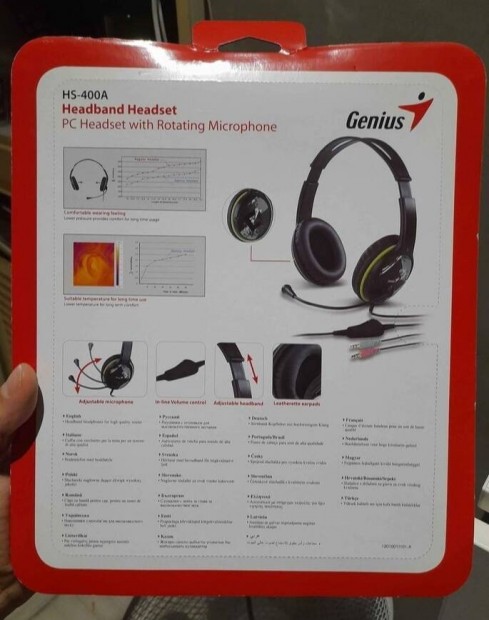 Genius HS-400A Fejhallgat