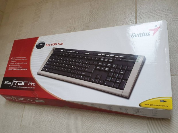 Genius Slimstar Pro multimdis billentyzet s USB hub egyben