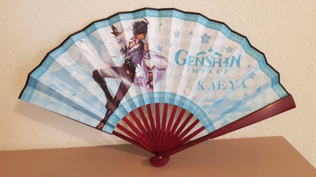 Genshin Imapct Game legyez 30 cm Kaeya Genyu j szmls kszletrl