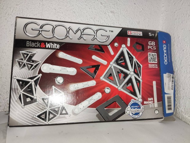 Geomag Black&White - fekete-fehr mgneses kszlet - 68 db