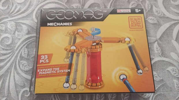 Geomag építőkészlet dobozában hiánytalan leírással
