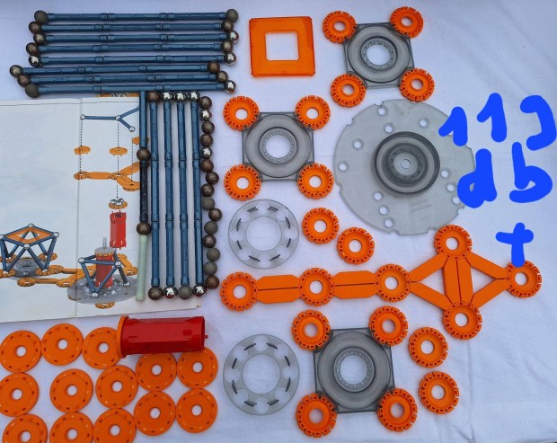 Geomag mechanics s metl / csillmos szettek 119 + 14 + 28 db jtk