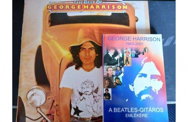 George Harrison vinyl+1db knyv a Beatles gitros emlkre