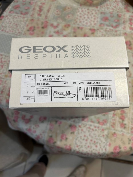 Geox narancs mokaszn 37-es