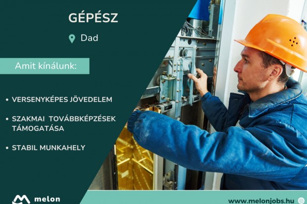Gépész álláslehetőség