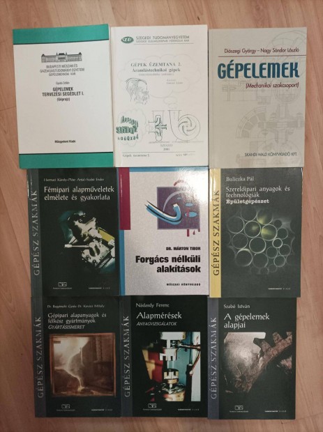 Gépész könyvcsomag eladó