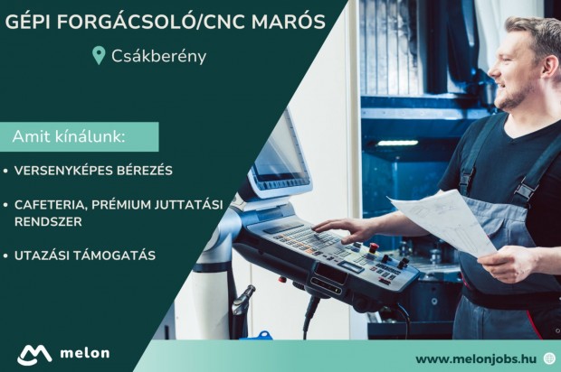 Gépi forgácsoló/CNC marós