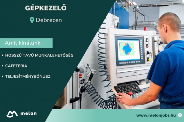 Gépkezelő álláslehetőség