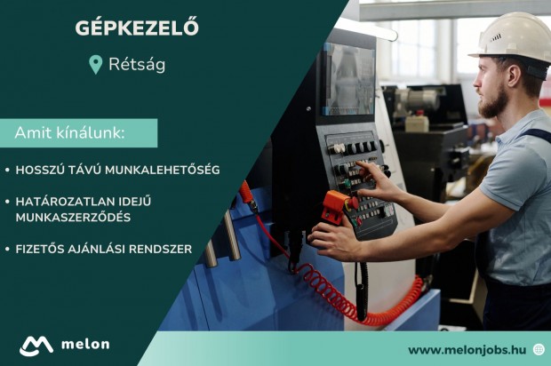 Gépkezelő álláslehetőség