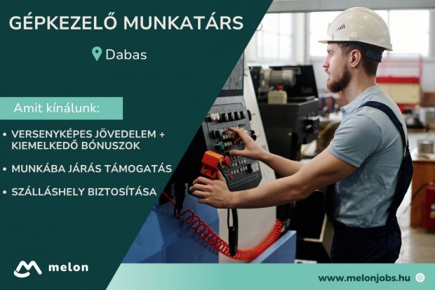 Gépkezelő munkatárs