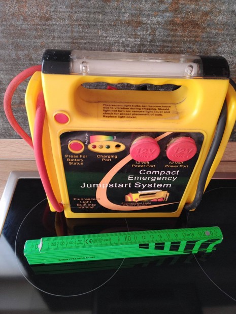 Gépkocsi bikázó jumpstart system -akku és töltő nélkül