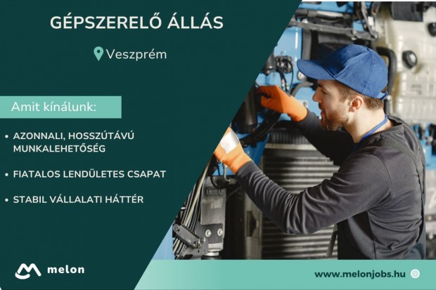 Gépszerelő álláslehetőség