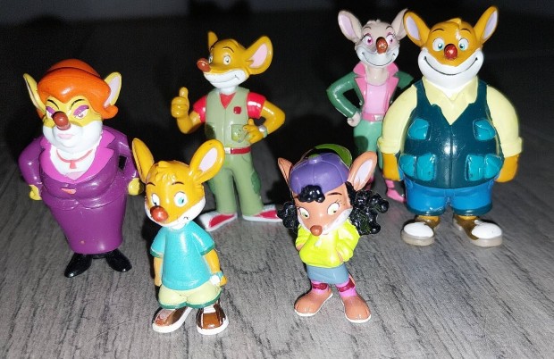 Geronimo Stilton 6 db manyag figura