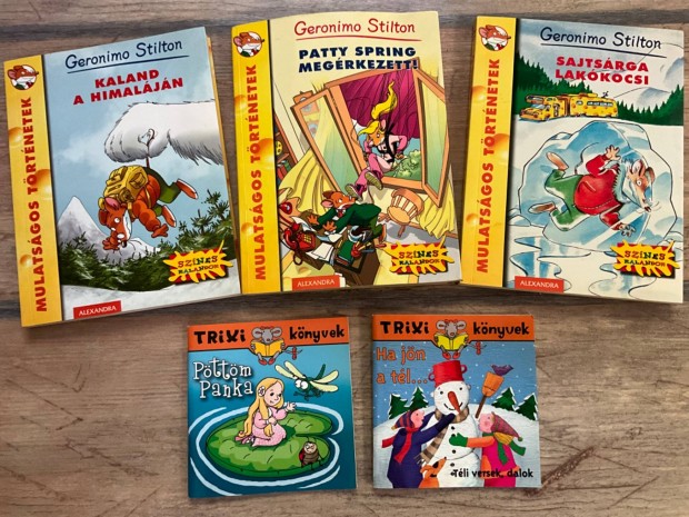 Geronimo Stilton meseknyvek jszer llapotban - 3 egytt + 2 ajndk