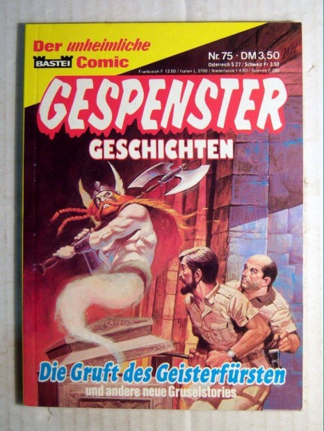 Gespenster-Geschichten 75. (Bastei Comic) kb.1982 (nmet kpregny)