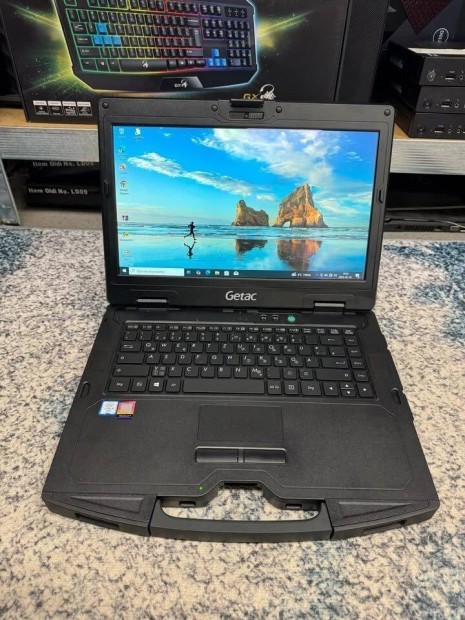 Getac S410 katonai laptop eladó (Intel I5 6300U 4X2,4Ghz, 8GB DDR4)