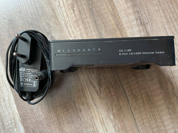 Getnet GS-118P 10/100Mbps 8 portos Ethernet switch