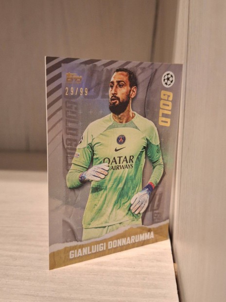 Gianluigi Donnarumma - topps GOLD 29/99 számozott focis kártya