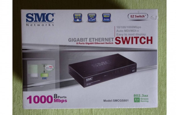 Gigabit Ethernet Swich SMC GS801 elad