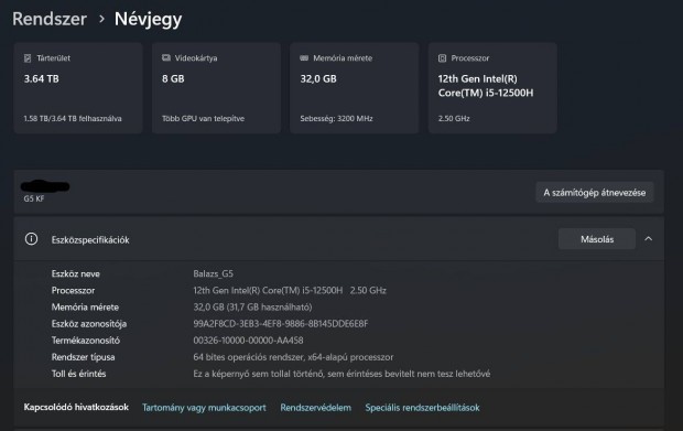 Gigabyte G5 Gamer notebook