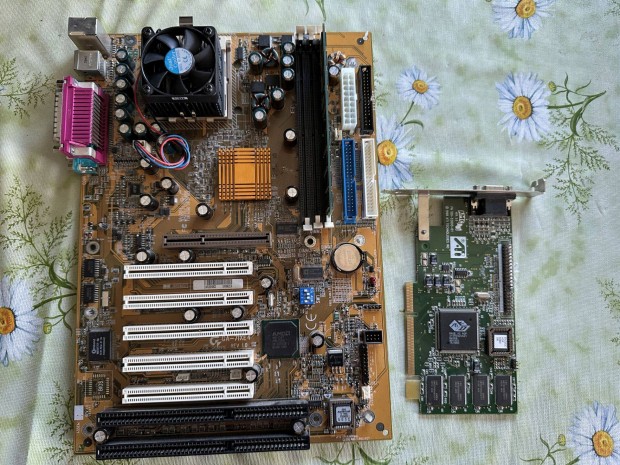 Gigabyte GA-7Ixe4 Hibs alaplap + CPU + VGA Hibs