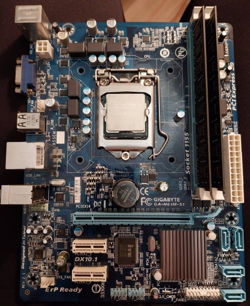 Gigabyte GA-H61M-S1 + Intel i5-3350P + ht + 16 GB RAM flkonfig