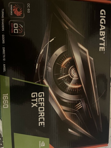 Gigabyte Geforce 1660 6GB OC videokrtya elad