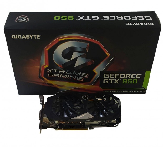 Gigabyte Geforce Gtx950 Xtreme Gaming 2GB 128bit Gddr5 PCI-E videkrt