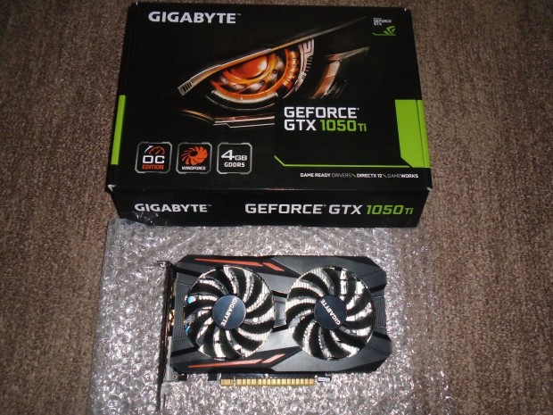 Gigabyte Geforce Gtx 1050 Ti OC 4GB Videokártya eladó