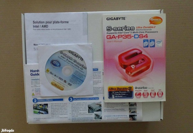 Gigabyte P35-DS4 alaplap doboza s telepit lemeze