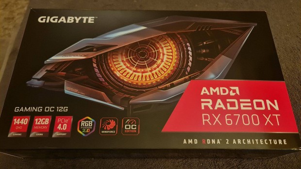 Gigabyte Radeon RX 6700 XT Gaming OC 12G Gddr6 256bit Videokrtya