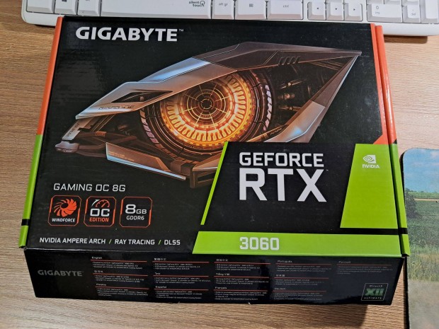 Gigabyte Rtx3060 8GB 2027/08-ig garancilis (First Shopt-l)