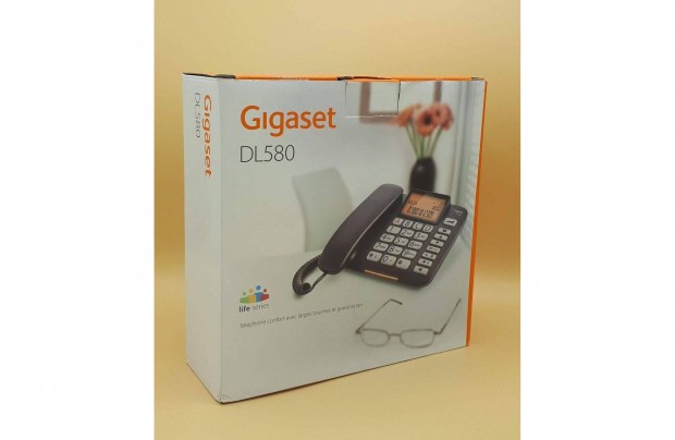 Gigaset DL580 otthoni vezetkes telefon, hallssrlteknek, idseknek