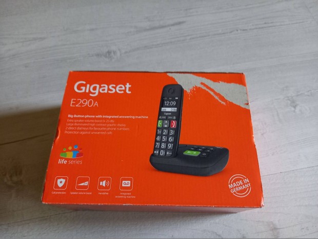 Gigaset E290A zenetrgzts vezetk nlkli telefon, garancival