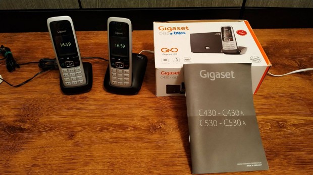 Gigaset c430 duo vezetkes hordozhat telefon