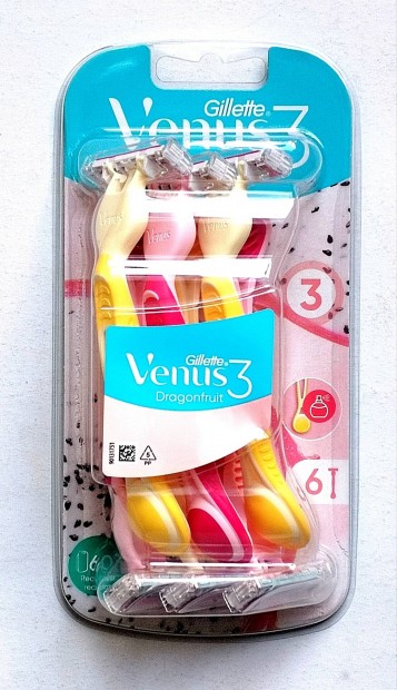 Gillette Venus 3 Dragonfruit eldobhat Ni borotva, 6db/csomag