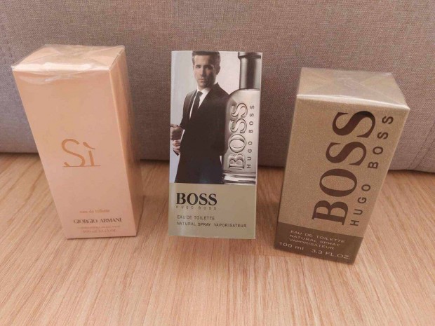 Giorgio Armani S + Hugo Boss BOSS parfmk eladk (jak)