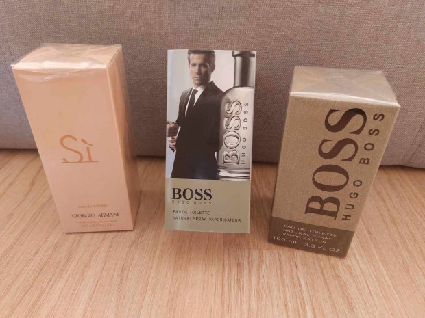 Giorgio Armani-S + Hugo Boss-BOSS parfmk eladk (jak):