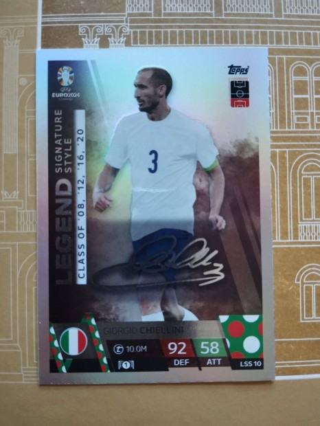 Giorgio Chiellini Olaszorszg Legend Signature Style Euro 2024 krtya