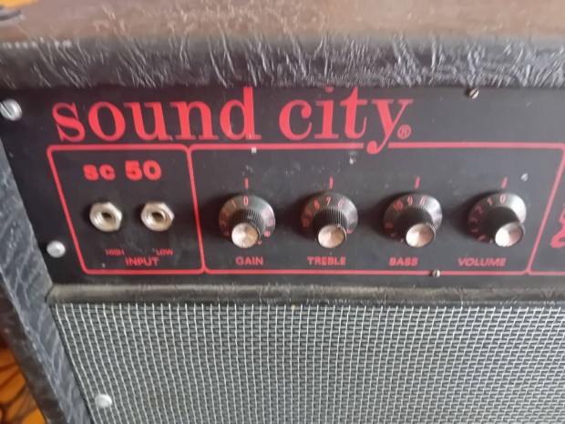 Gitár erősítő.Sound City SC -50 MADE IN GDR.szuper áll.Eladó