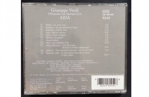 Giuseppe Verdi 1991 Höhepunkte aus Aida